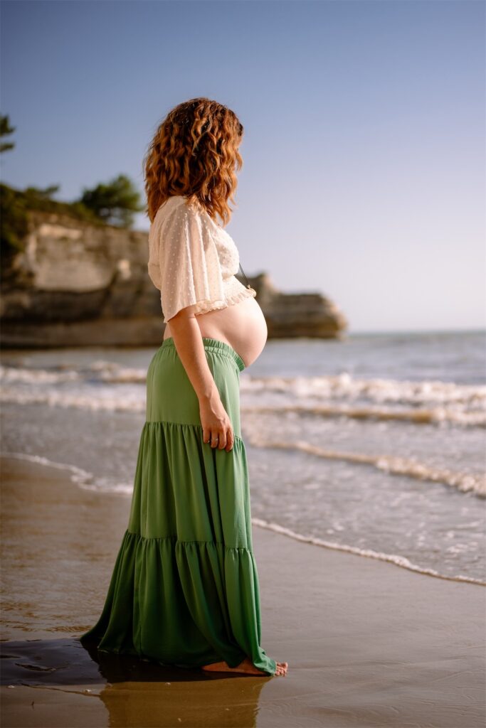 photographe royan grossesse plage séance photo maternité